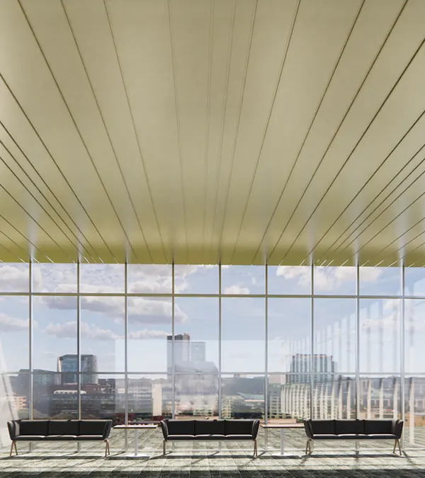 Aluminum strip false ceiling system