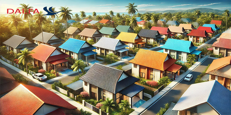 دلایل انتخاب رنگ روشن برای سقف در مناطق گرمسیر