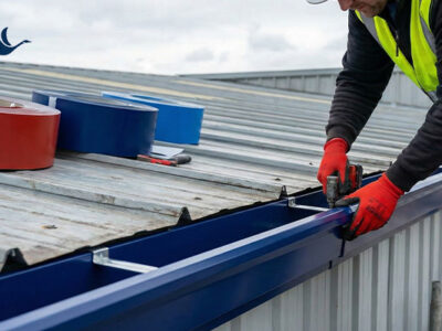 آبرو آلومینیومی سبک وزن؛ گزینه‌ای برای سقف‌های کم‌شیب