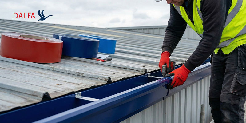 آبرو آلومینیومی سبک وزن؛ گزینه‌ای برای سقف‌های کم‌شیب